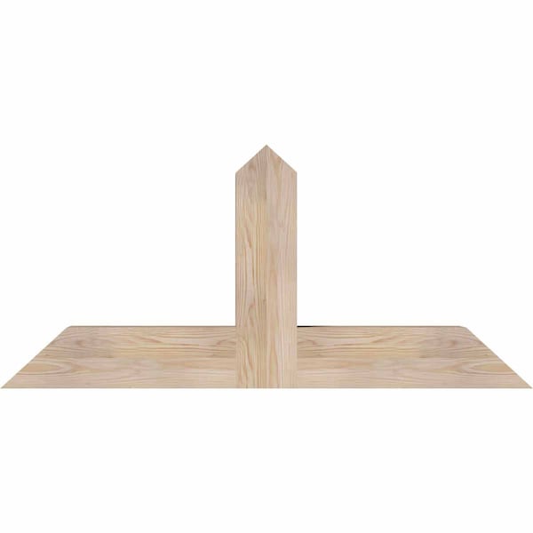Ekena Millwork Portland Smooth Timber Gable Bracket, Douglas Fir, 48"W x 22"H x 5 1/2"D x 5 1/2"F, 11/12 Pitch GBW048X22X0606POR00SDF - main
